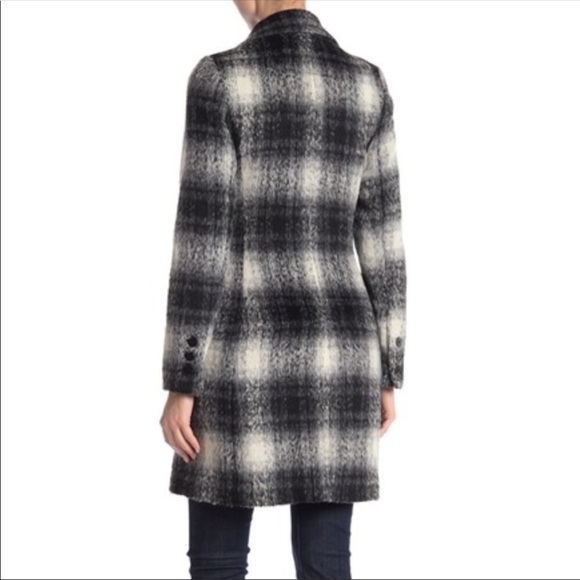 Laundry By Shelli Segal Plaid Faux Fur Coat NWT - Picture 3 of 10